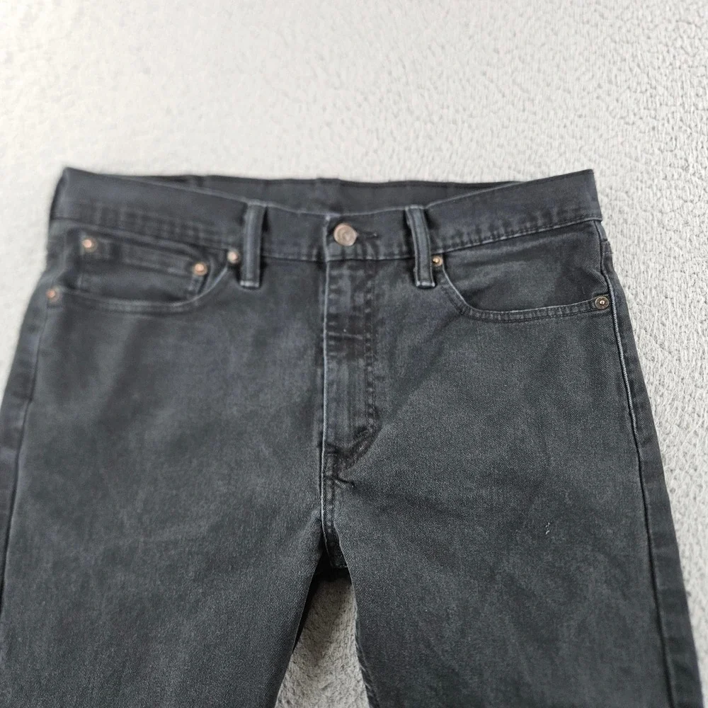 Levis 510 Skinny Jeans Mens 34x32 Black Stretch‎ Denim Western Work Pants